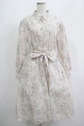 axes femme POETIQUE / ヴィンテージフラワーワンピース M 生成り H-25-06-17-013-AX-OP-NS-ZH