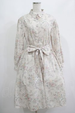 画像1: axes femme POETIQUE / ヴィンテージフラワーワンピース M 生成り H-25-06-17-013-AX-OP-NS-ZH