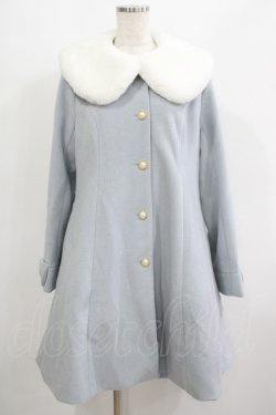 画像1: Amavel / Sugar Candy Ribbonコート Free サックス H-25-06-17-019-CA-CO-NS-ZH