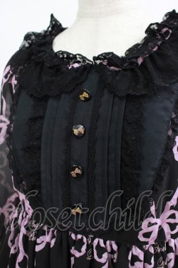 画像4: Angelic Pretty / Sweetie Ribbonワンピース Free ブラック/ピンク H-25-06-17-002-AP-OP-NS-ZH