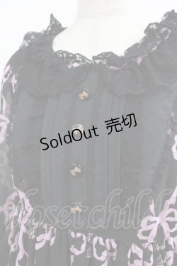 画像4: Angelic Pretty / Sweetie Ribbonワンピース Free ブラック/ピンク H-25-06-17-002-AP-OP-NS-ZH