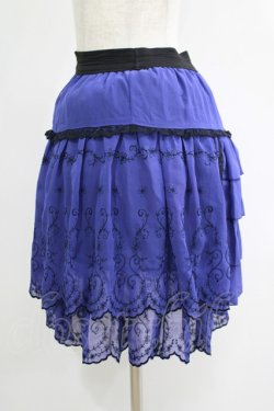 画像2: axes femme / シフォンスカート M ブルー H-25-06-17-023-AX-SK-NS-ZH