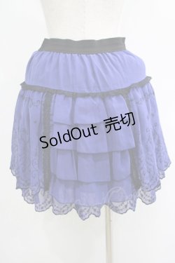 画像3: axes femme / シフォンスカート M ブルー H-25-06-17-023-AX-SK-NS-ZH