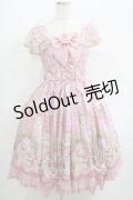 Angelic Pretty / Rose Museumティアードジャンパースカート Free ピンク H-25-06-17-025-AP-OP-NS-ZH