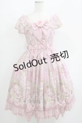Angelic Pretty / Rose Museumティアードジャンパースカート Free ピンク H-25-06-17-025-AP-OP-NS-ZH