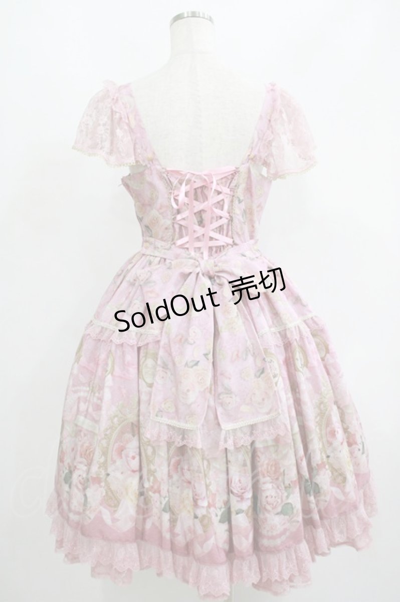 画像3: Angelic Pretty / Rose Museumティアードジャンパースカート Free ピンク H-25-06-17-025-AP-OP-NS-ZH (3)