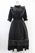 m petit by misako / NINA'SコラボAMハイショクメローワンピース L ブラック H-25-06-18-029-LO-OP-NS-ZH