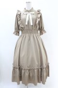 m petit by misako / NINA'SコラボAMハイショクメローワンピース M ベージュ H-25-06-18-031-LO-OP-NS-ZH