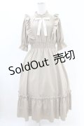 m petit by misako / NINA'SコラボAMハイショクメローワンピース M ベージュ H-25-06-18-031-LO-OP-NS-ZH