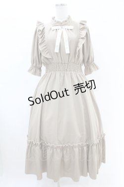 画像1: m petit by misako / NINA'SコラボAMハイショクメローワンピース M ベージュ H-25-06-18-031-LO-OP-NS-ZH