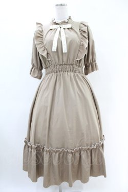 画像1: m petit by misako / NINA'SコラボAMハイショクメローワンピース L ベージュ H-25-06-18-032-LO-OP-NS-ZH