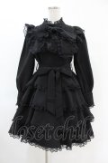 ManonMimie / Layered Skirt Dolly Ribbon OP Free ブラック H-25-06-18-038-0-OP-NS-ZH