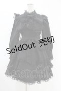 ManonMimie / Layered Skirt Dolly Ribbon OP Free ブラック H-25-06-18-038-0-OP-NS-ZH