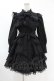 画像1: ManonMimie / Layered Skirt Dolly Ribbon OP Free ブラック H-25-06-18-038-0-OP-NS-ZH (1)