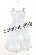 Jewel Cube（海外ロリータブランド） / Elizabeth Meowジャンパースカート Free ブルーグリーン H-25-06-18-041-PU-OP-NS-ZH