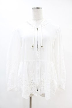 画像1: axes femme / カットワークレースパーカー M オフ H-25-06-18-049-AX-TO-NS-ZH