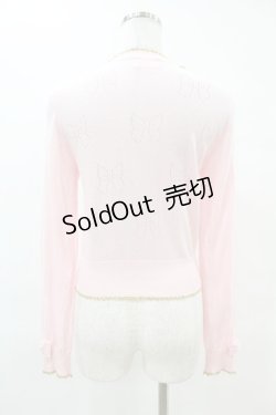 画像2: Angelic Pretty / 恋する乙女リボンニットカーディガン Free ピンク H-25-06-18-054-AP-TO-NS-ZH