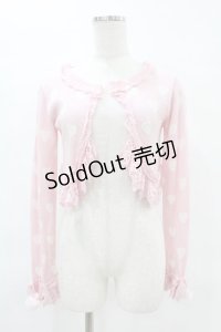 Angelic Pretty / ラブリィハートファーニットボレロ Free ピンク H-25-06-18-056-AP-TO-NS-ZH
