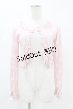 画像1: Angelic Pretty / ラブリィハートファーニットボレロ Free ピンク H-25-06-18-056-AP-TO-NS-ZH