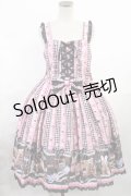 metamorphose / Happy Sewing Timeジャンパースカート+ヘッドドレスセット サイズ1 ブラック/ピンク H-25-06-18-1001-ME-OP-NS-ZH