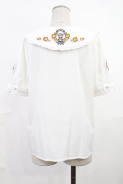 画像2: Amavel / お花畑のマトリョーシカブラウス Free オフ H-25-06-18-1028-CA-BL-NS-ZH