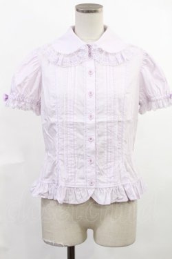 画像1: Angelic Pretty / ブロッサムリボンジャボブラウス Free ラベンダー H-25-06-18-1032-AP-BL-NS-ZH