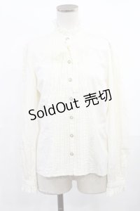 Victorian maiden / レースリボン付スタンドカラーブラウス free アイボリー H-25-06-18-1034-CL-BL-NS-ZH