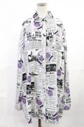 Jamie エーエヌケー / アメコミベアBIGシャツ M オフ H-25-06-18-1039-LO-BL-NS-ZH