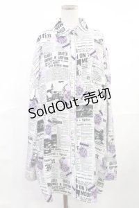 Jamie エーエヌケー / アメコミベアBIGシャツ M オフ H-25-06-18-1039-LO-BL-NS-ZH