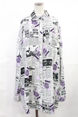 画像1: Jamie エーエヌケー / アメコミベアBIGシャツ M オフ H-25-06-18-1039-LO-BL-NS-ZH