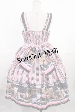 画像3: metamorphose / Happy Sewing Timeジャンパースカート+ヘッドドレスセット サイズ1 ブラック/ピンク H-25-06-18-1001-ME-OP-NS-ZH