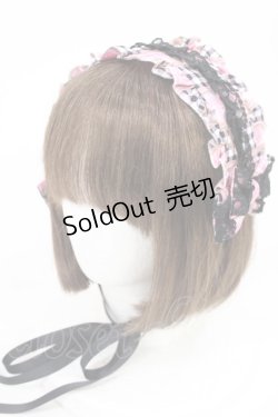 画像5: metamorphose / Happy Sewing Timeジャンパースカート+ヘッドドレスセット サイズ1 ブラック/ピンク H-25-06-18-1001-ME-OP-NS-ZH