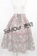 metamorphose / 【プラスサイズ】ゴブラン風くまちゃんバッスルスカート プラスサイズ ボルドー H-25-06-18-1014-ME-SK-NS-ZH