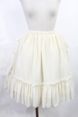 画像1: Victorian maiden / フリルシフォンアンダースカート Free アイボリー H-25-06-18-1023-CL-SK-NS-ZH