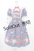 Angelic Pretty / Girly Apples付け袖ワンピースSet Free ブルー H-25-06-18-014-AP-OP-NS-ZH