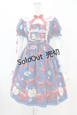 画像1: Angelic Pretty / Girly Apples付け袖ワンピースSet Free ブルー H-25-06-18-014-AP-OP-NS-ZH