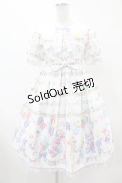 画像1: Angelic Pretty / Happy Garlandワンピース Free シロ H-25-06-18-015-AP-OP-NS-ZH