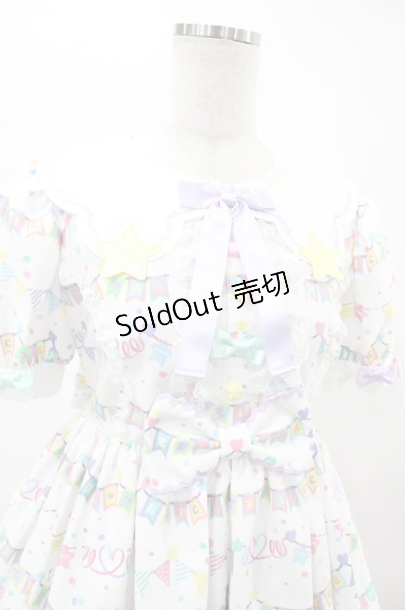 画像4: Angelic Pretty / Happy Garlandワンピース Free シロ H-25-06-18-015-AP-OP-NS-ZH (4)
