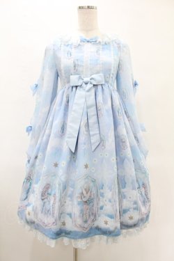 画像1: Angelic Pretty / Cecilia Crossワンピース Free サックス H-25-06-18-018-AP-OP-NS-ZH