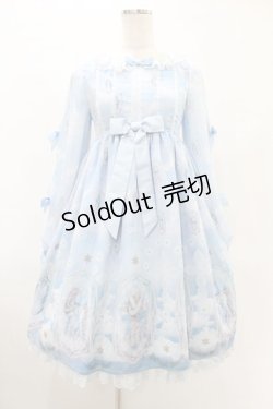 画像1: Angelic Pretty / Cecilia Crossワンピース Free サックス H-25-06-18-018-AP-OP-NS-ZH