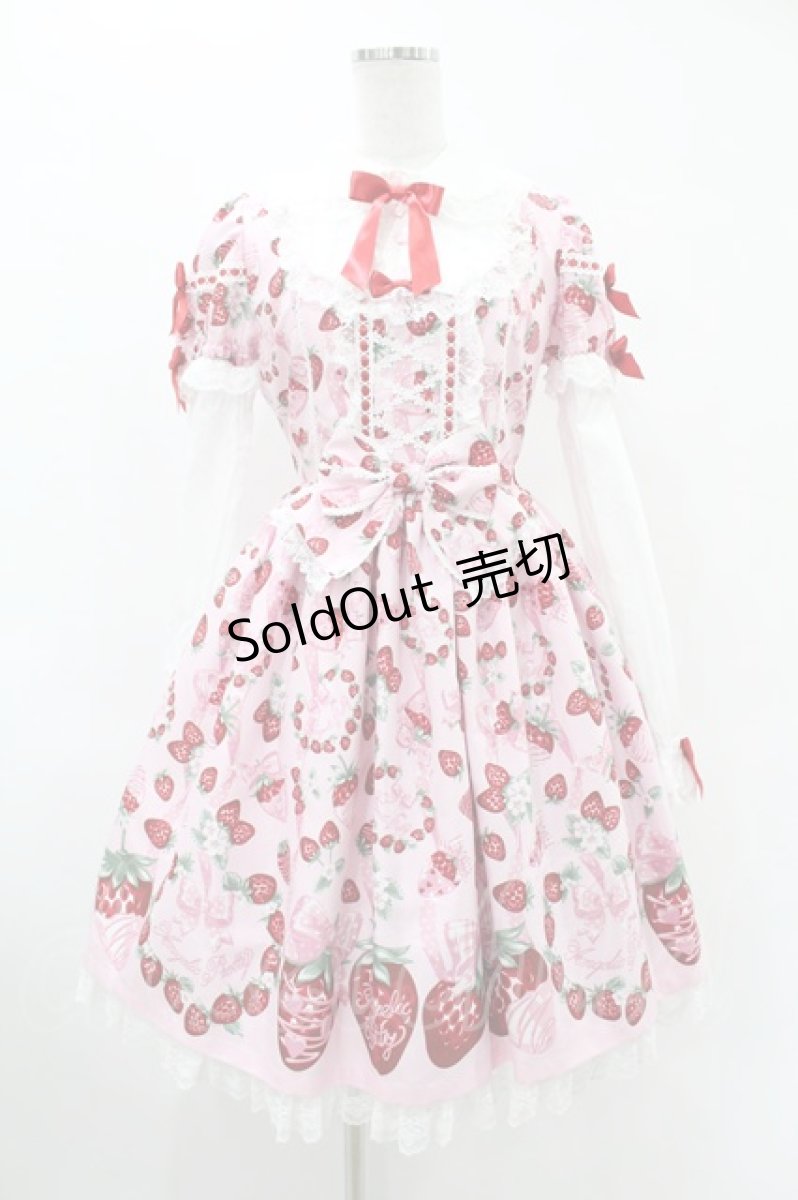 画像1: Angelic Pretty / おめかしBerryワンピース Free ピンク H-25-06-18-019-AP-OP-NS-ZH (1)