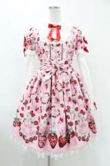 Angelic Pretty / おめかしBerryワンピース Free ピンク H-25-06-18-019-AP-OP-NS-ZH