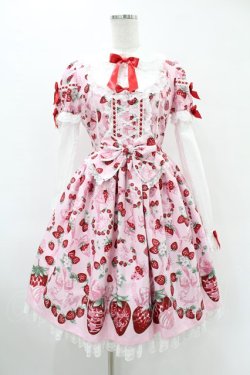 画像1: Angelic Pretty / おめかしBerryワンピース Free ピンク H-25-06-18-019-AP-OP-NS-ZH