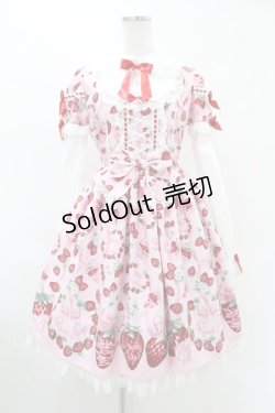 画像1: Angelic Pretty / おめかしBerryワンピース Free ピンク H-25-06-18-019-AP-OP-NS-ZH