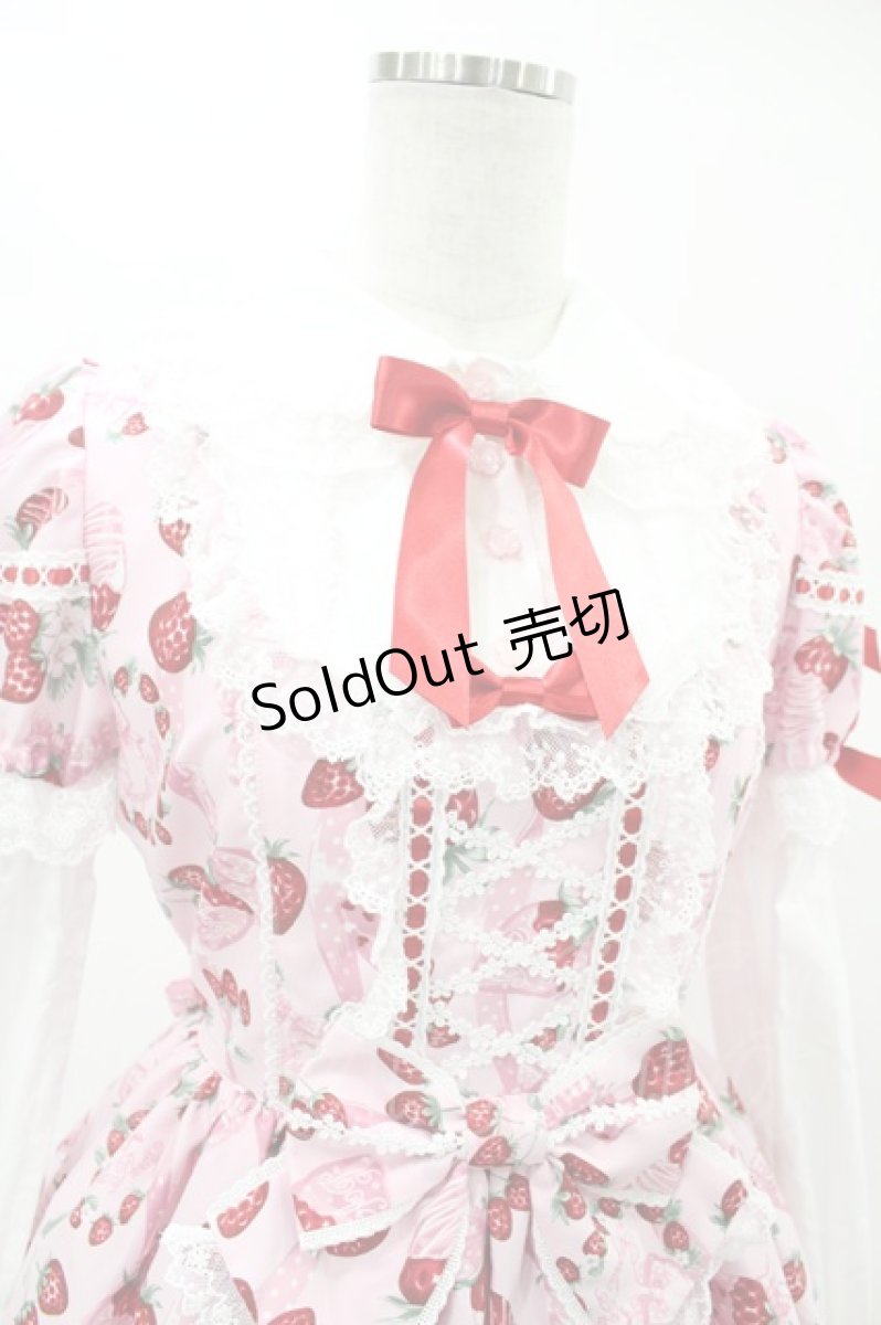 画像4: Angelic Pretty / おめかしBerryワンピース Free ピンク H-25-06-18-019-AP-OP-NS-ZH (4)