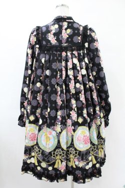 画像2: metamorphose / 花鹿の万華鏡 Aラインワンピース サイズ1 黒檀（Black） H-25-06-18-021-ME-OP-NS-ZH