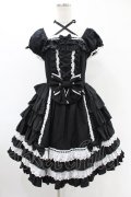 Angelic Pretty / Sweets Princessワンピース Free ブラック H-25-06-18-022-AP-OP-NS-ZH