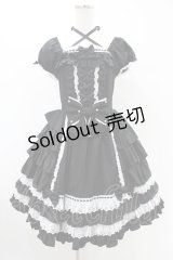 Angelic Pretty / Sweets Princessワンピース Free ブラック H-25-06-18-022-AP-OP-NS-ZH