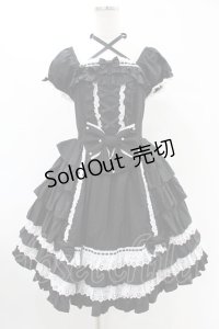 Angelic Pretty / Sweets Princessワンピース Free ブラック H-25-06-18-022-AP-OP-NS-ZH