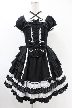 画像1: Angelic Pretty / Sweets Princessワンピース Free ブラック H-25-06-18-022-AP-OP-NS-ZH